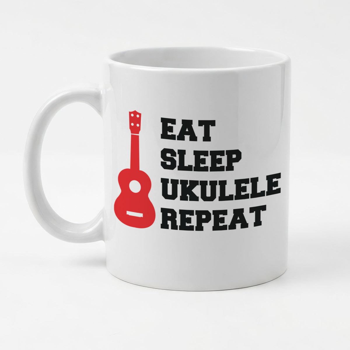 EAT SLEEP UKULELE REPEAT - Mug - Funny Music Gift Present