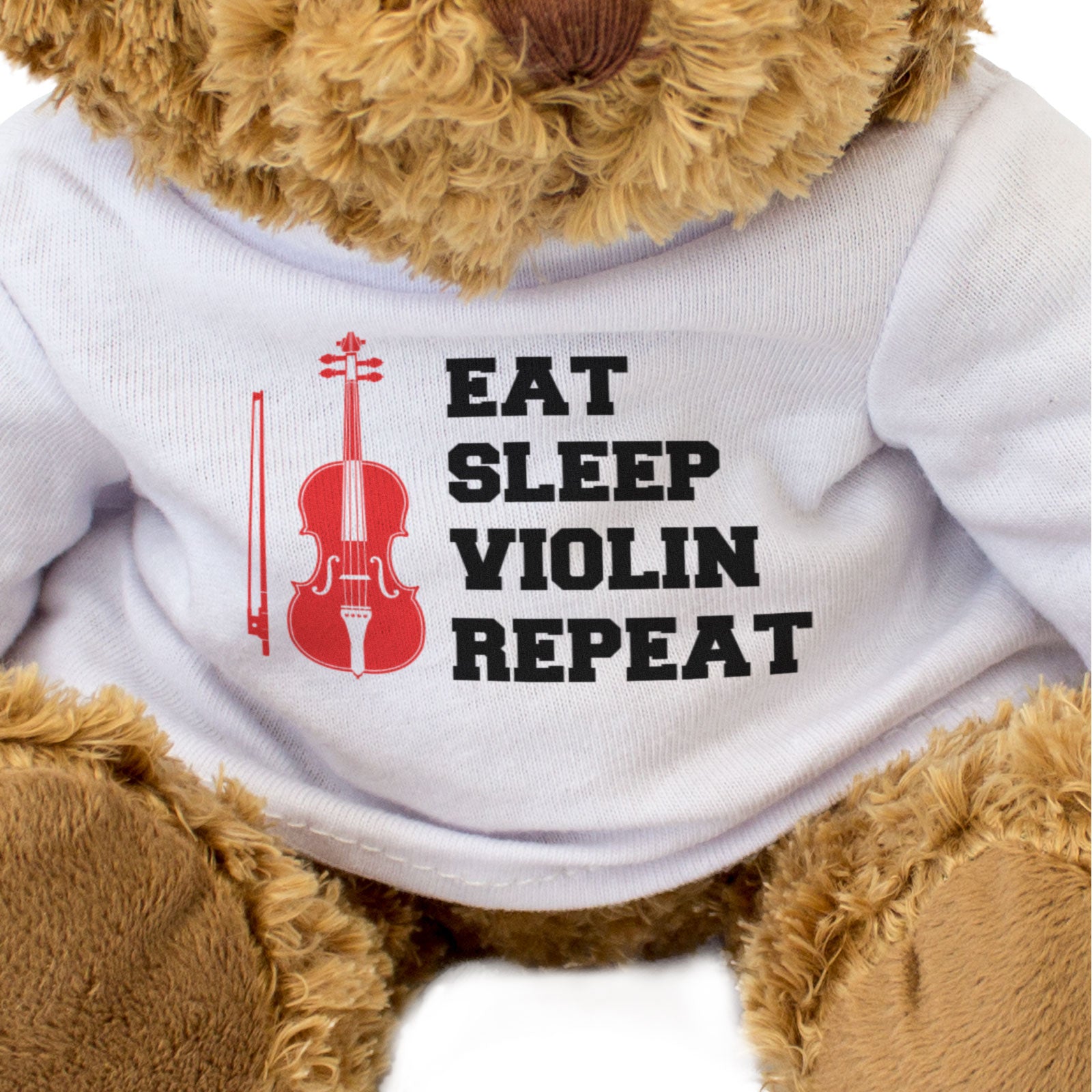 EAT SLEEP VIOLIN REPEAT - Teddy Bear - Cute Funny - Music Violinist Gift Present