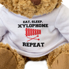 EAT SLEEP XYLOPHONE REPEAT - Teddy Bear - Funny - Music Violinist Gift Present