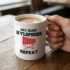 EAT SLEEP XYLOPHONE REPEAT - Mug - Funny Music Xylophonist Gift Present