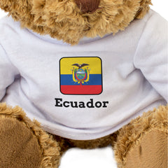 ECUADOR FLAG SQUARE - Teddy Bear - Cute Funny - Ecuadorean Souvenir Gift Present