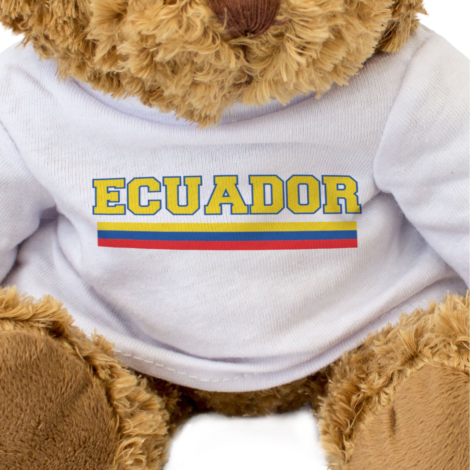 ECUADOR FLAG STRIPES - Teddy Bear - Cute - Ecuadorean Souvenir Gift Present