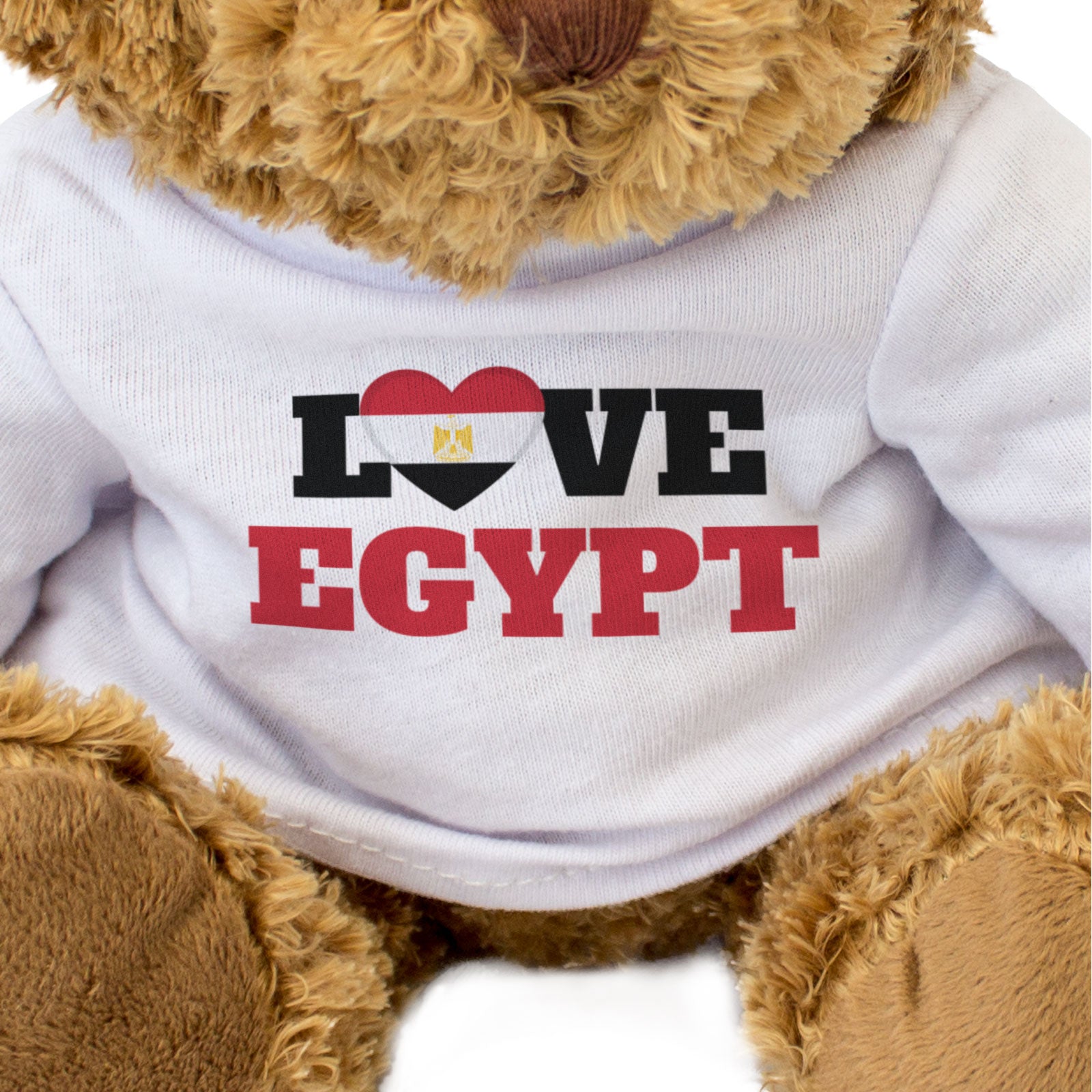 LOVE EGYPT (FLAG HEART) - Teddy Bear - Funny Egyptian Souvenir Gift Present