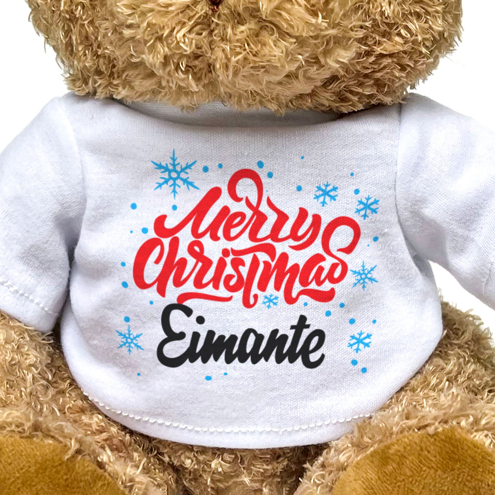 MERRY CHRISTMAS EIMANTE - Teddy Bear - Cute Cuddly Soft - Xmas Gift Present
