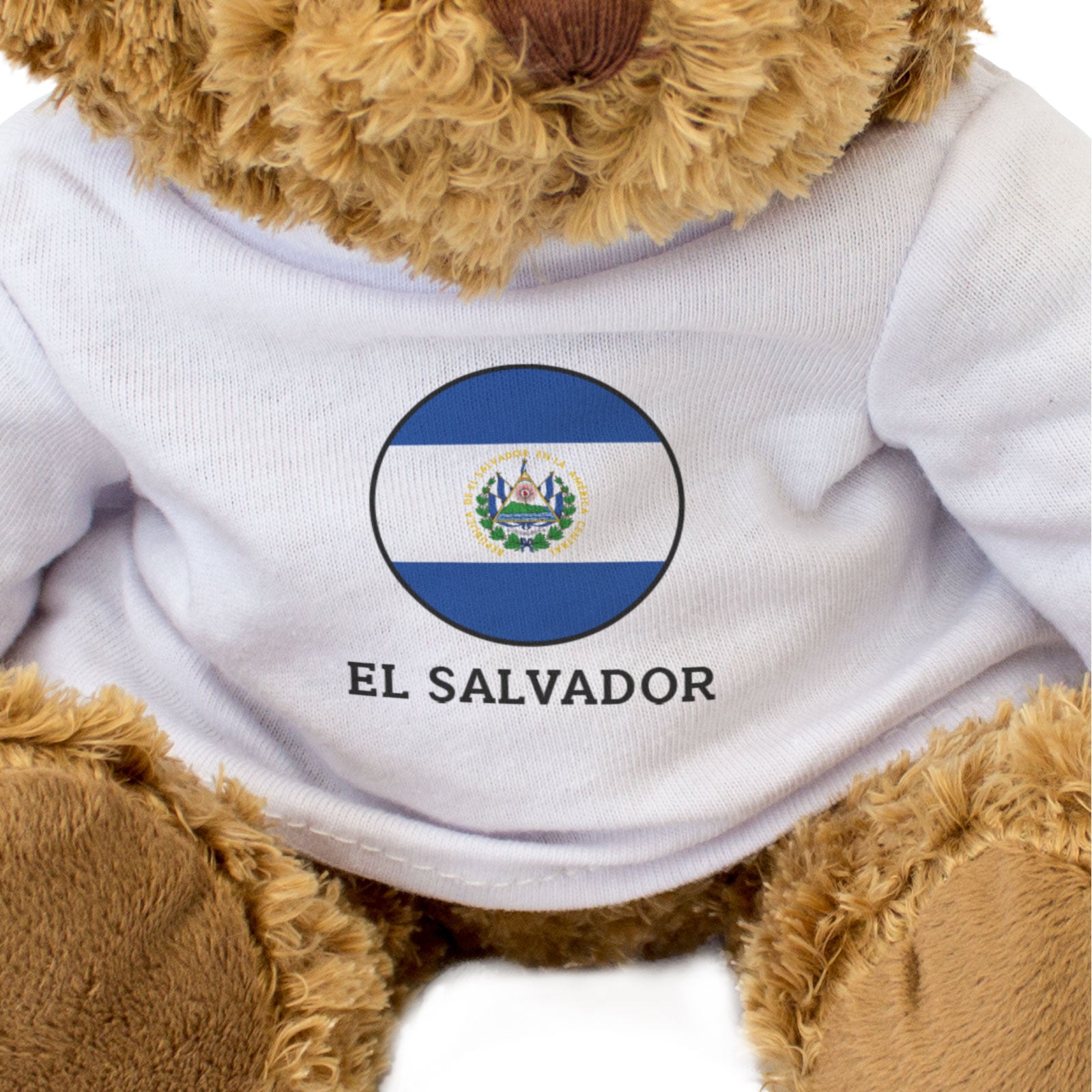 EL SALVADOR FLAG ROUNDEL - Teddy Bear - Cute Cuddly Soft - Gift Present