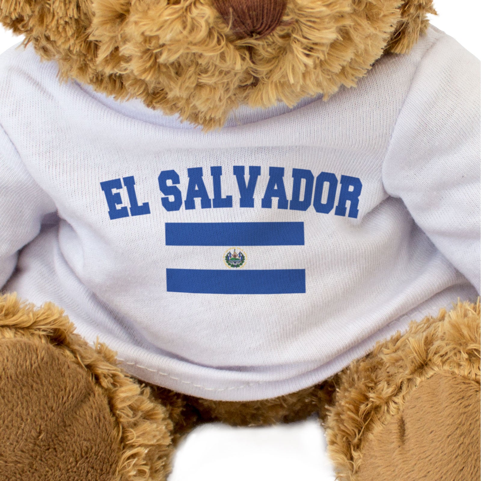 EL SALVADOR + FLAG - Teddy Bear - Cute Cuddly Soft - Funny Souvenir Gift Present