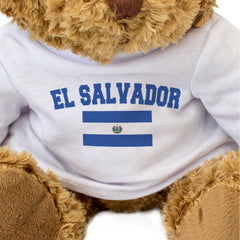 EL SALVADOR + FLAG - Teddy Bear - Cute Cuddly Soft - Funny Souvenir Gift Present