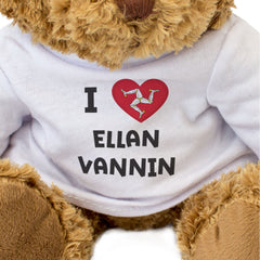 I Love Ellan Vannin Flag - Teddy Bear