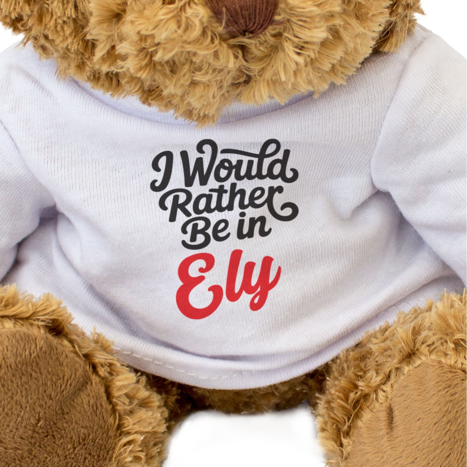 I WOULD RATHER BE IN ELY - Teddy Bear - Cute Cuddly - Funny Gift Present