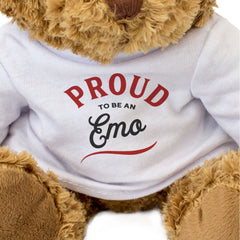 PROUD TO BE AN EMO - Teddy Bear - Cute Cuddly Soft Funny - Gift Present