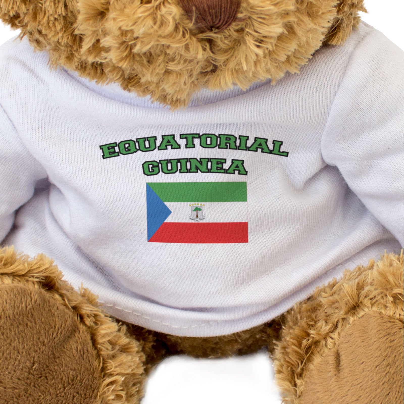 EQUATORIAL GUINEA + FLAG - Teddy Bear - Cute Soft - Funny Souvenir Gift Present