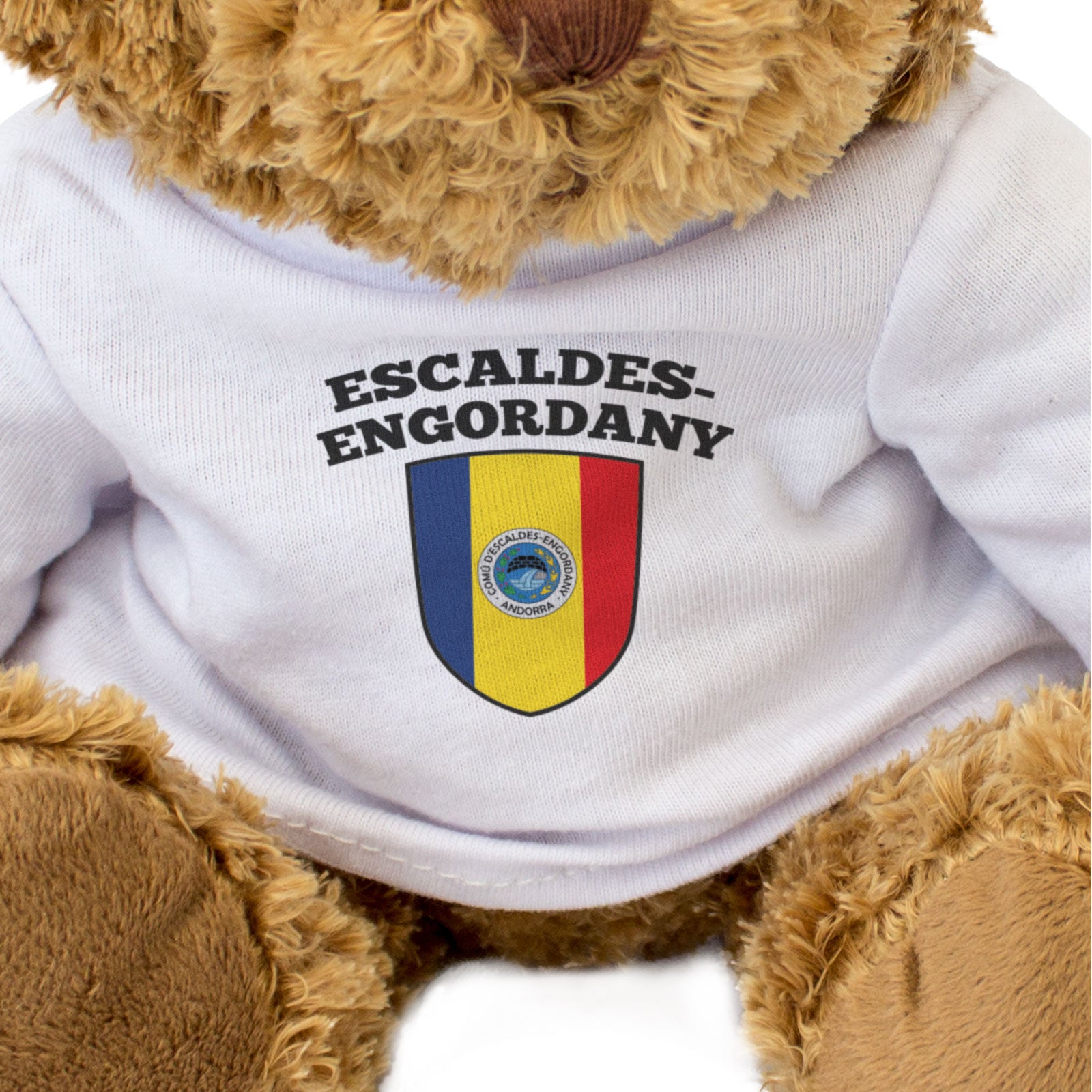 ESCALDES-ENGORDANY FLAG - Teddy Bear - Cute Cuddly - Andorra Gift Present