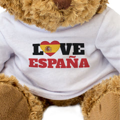 LOVE ESPAÑA (FLAG HEART) - Teddy Bear - Funny - Spain Souvenir Gift Present
