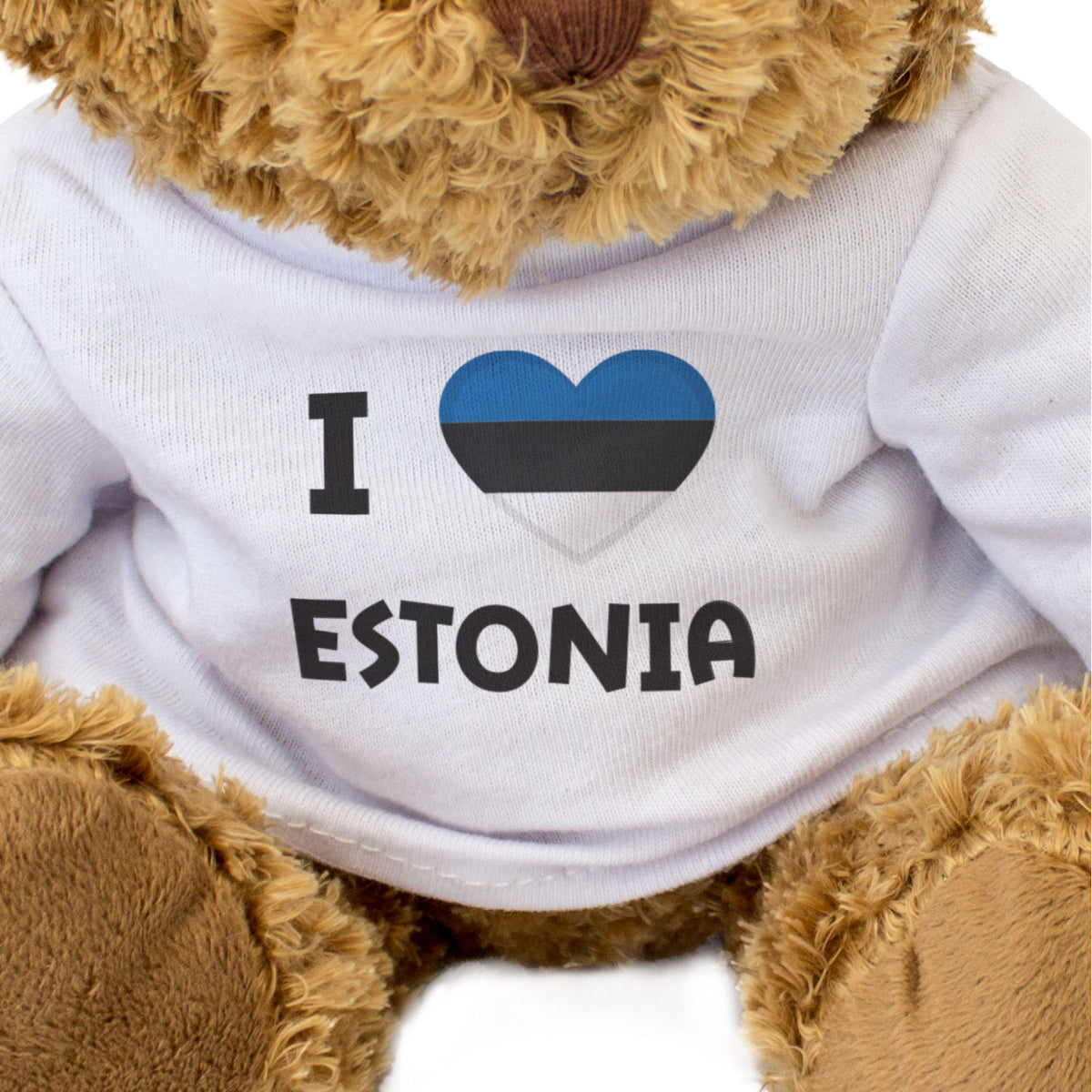 I Love Estonia Flag - Teddy Bear