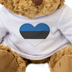 ESTONIA FLAG HEART - Teddy Bear - Cute Cuddly Soft - Estonian Gift Present
