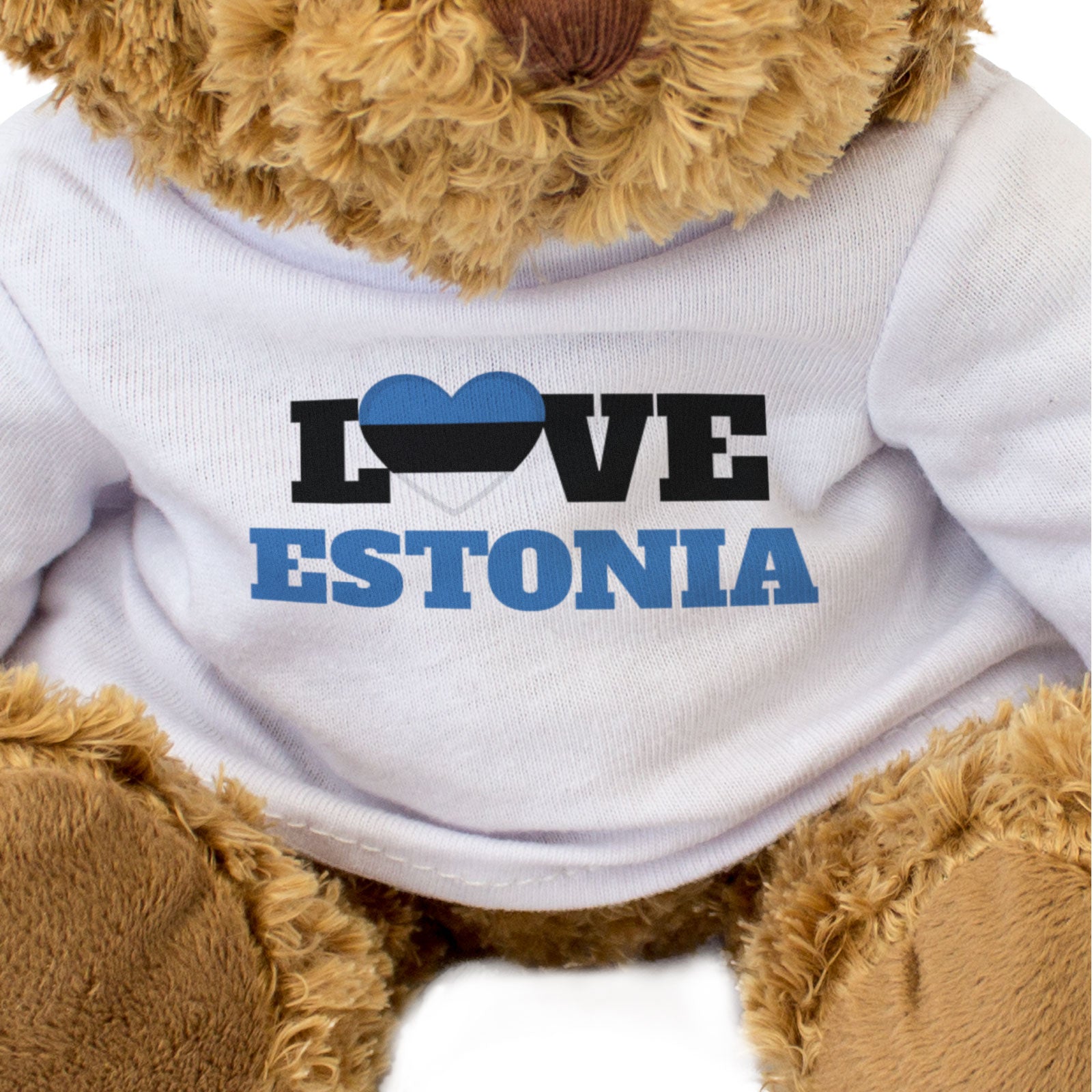LOVE ESTONIA (FLAG HEART) - Teddy Bear - Cute Funny - Souvenir Gift Present