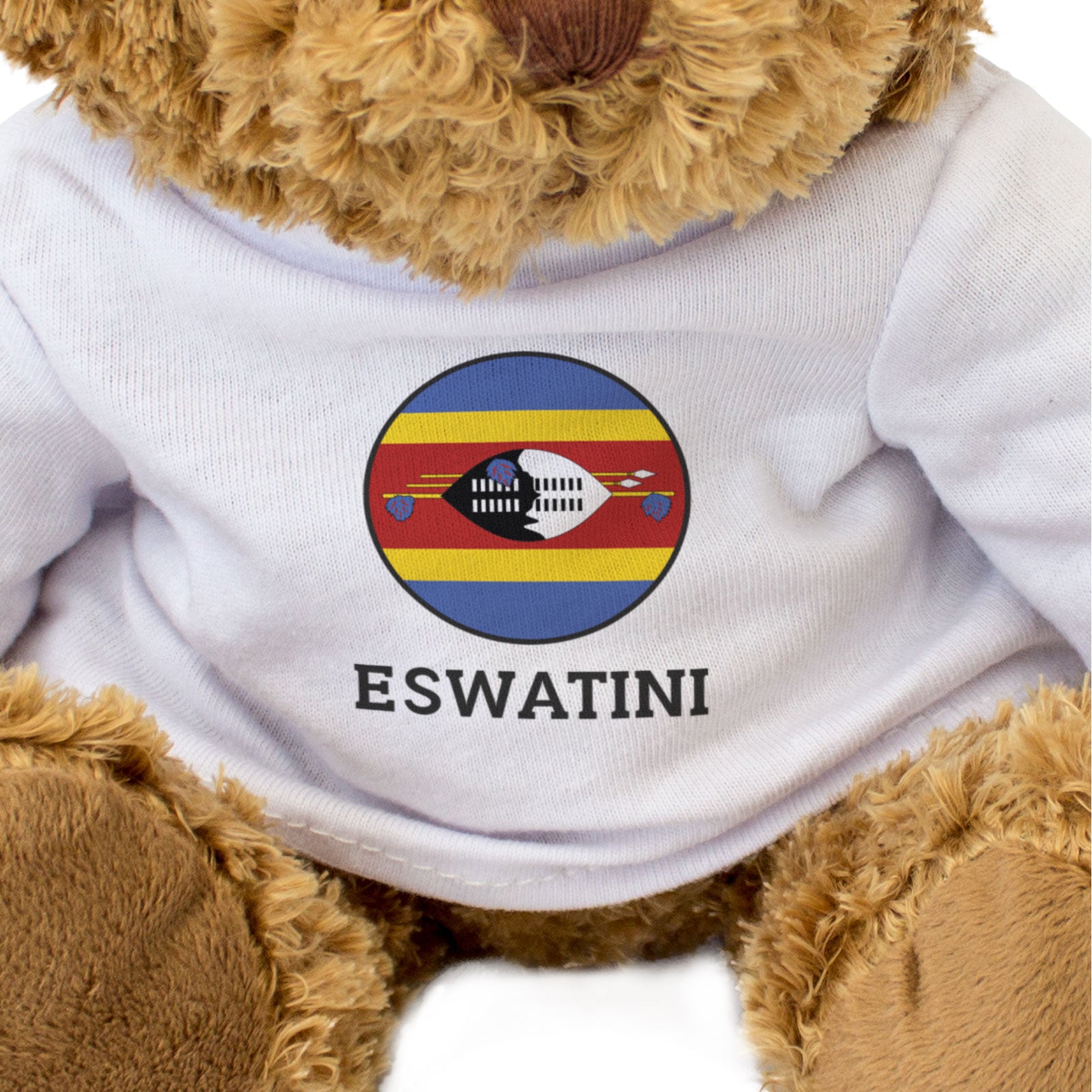 ESWATINI FLAG ROUNDEL - Teddy Bear - Cute Cuddly Soft - Gift Present
