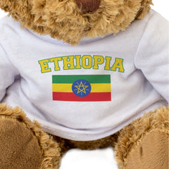 ETHIOPIA + FLAG - Teddy Bear - Cute Cuddly Soft - Funny Souvenir Gift Present