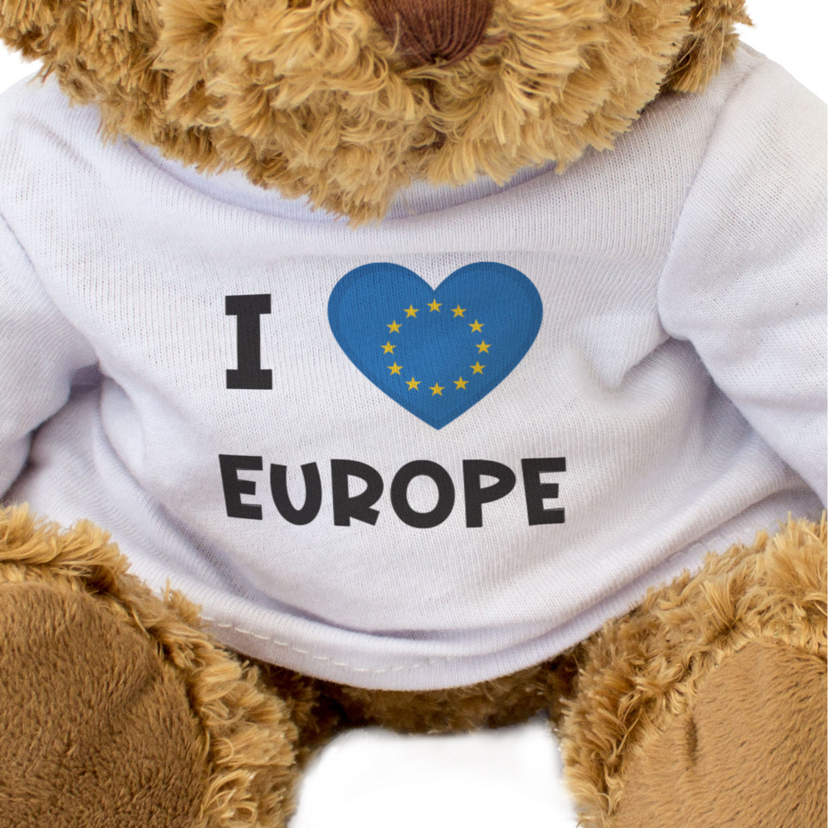 I Love Europe Flag - Teddy Bear