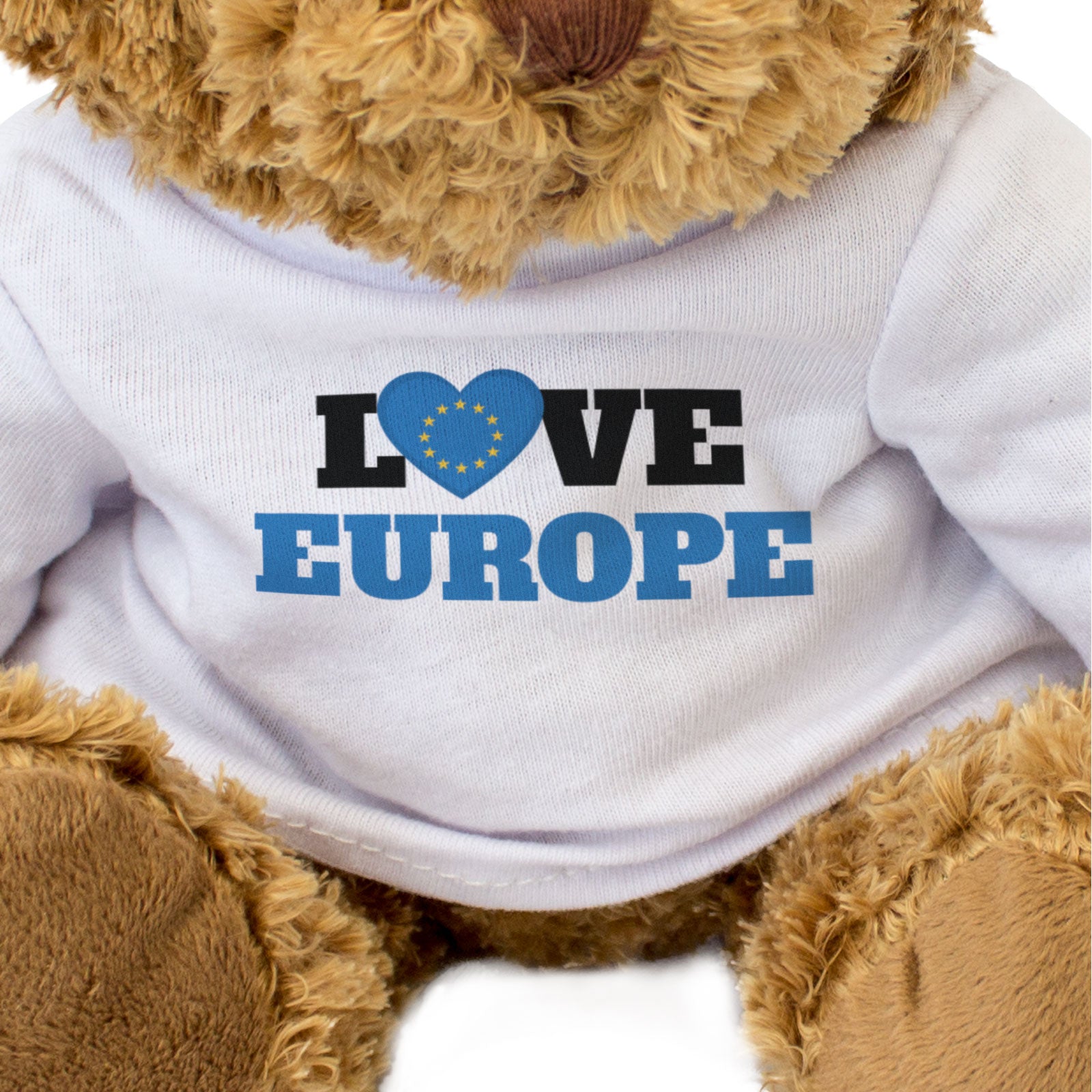 LOVE EUROPE (FLAG HEART) - Teddy Bear - Cute Funny - Souvenir Gift Present