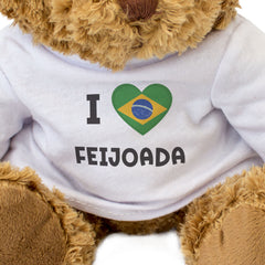 I LOVE FEIJOADA (BRAZIL FLAG) - Teddy Bear - Cute Funny Souvenir Gift Present
