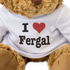 I LOVE FERGAL - Teddy Bear - Cute Cuddly Soft Adorable - Gift Present