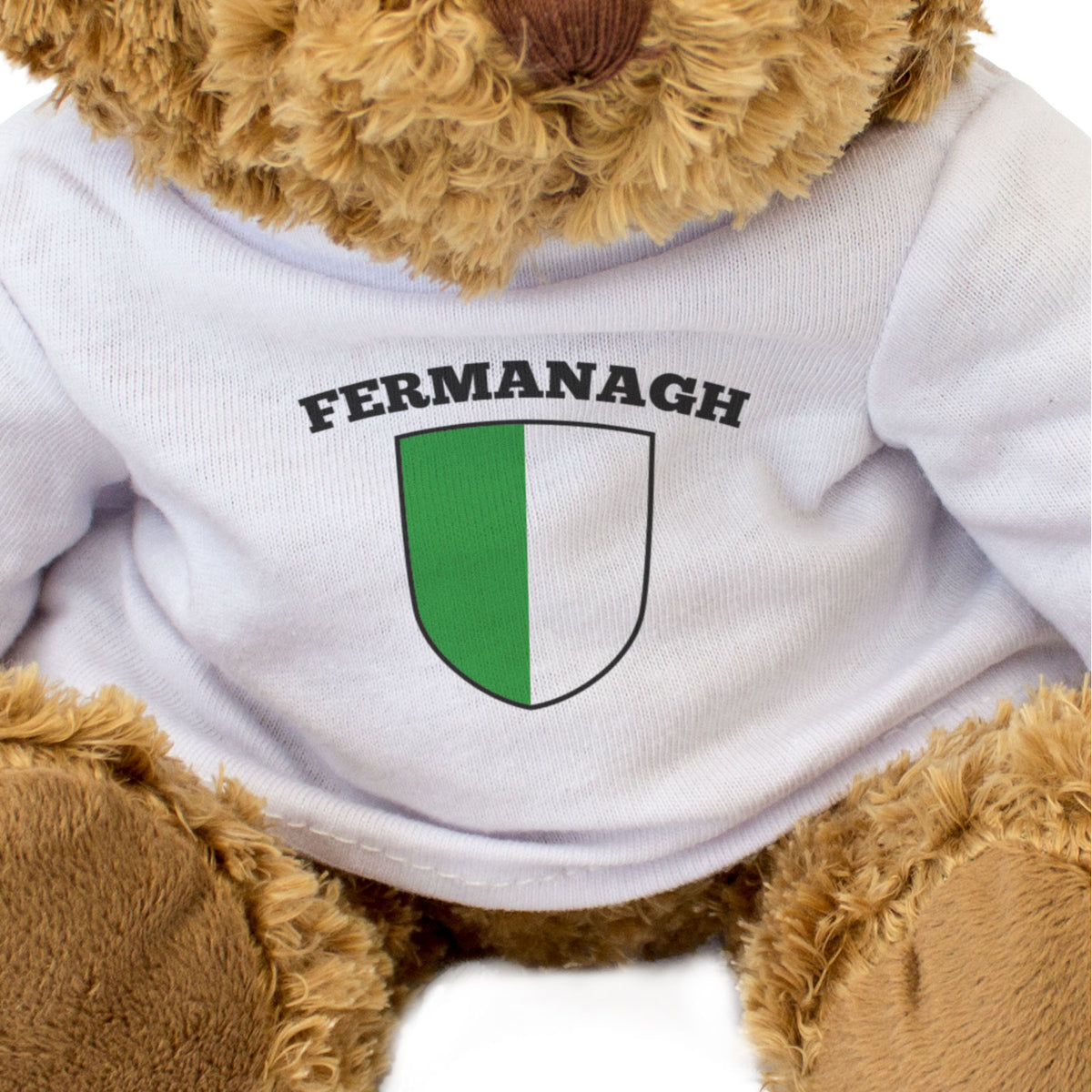 Fermanagh County Colours - Teddy Bear - Ireland County Fermanagh Gift Present
