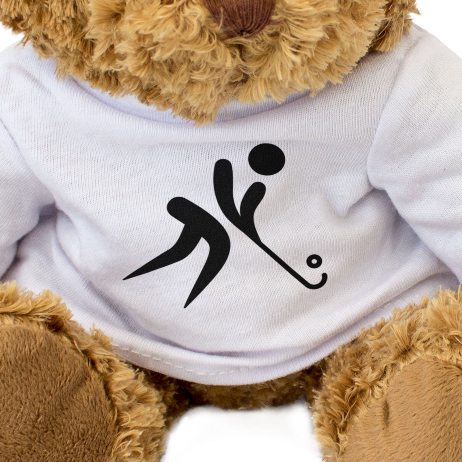 FIELD HOCKEY PICTOGRAM - Teddy Bear - Cute Cuddly Soft - Funny Gift Present