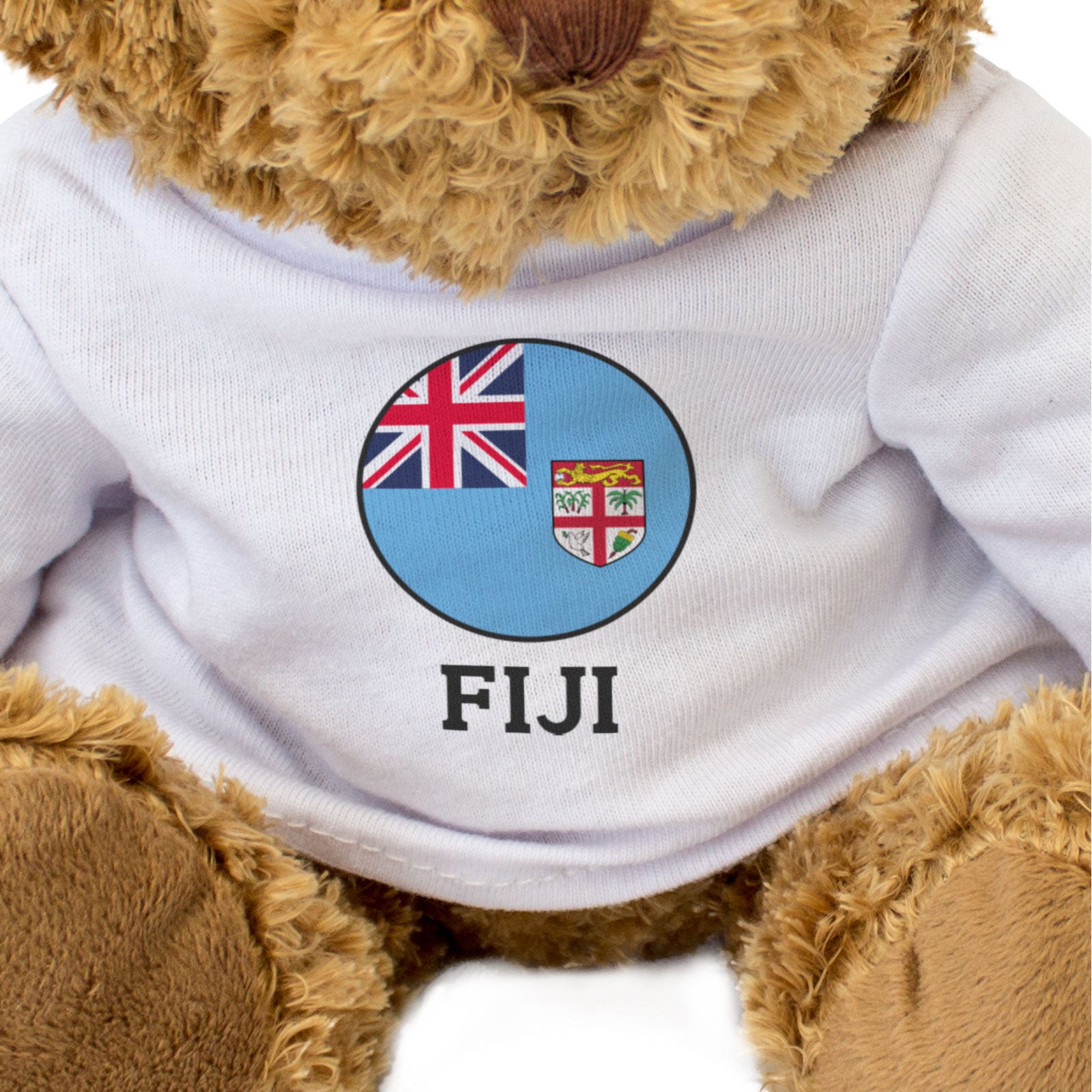 FIJI  FLAG ROUNDEL - Teddy Bear - Cute Cuddly Soft - Fijian Gift Present