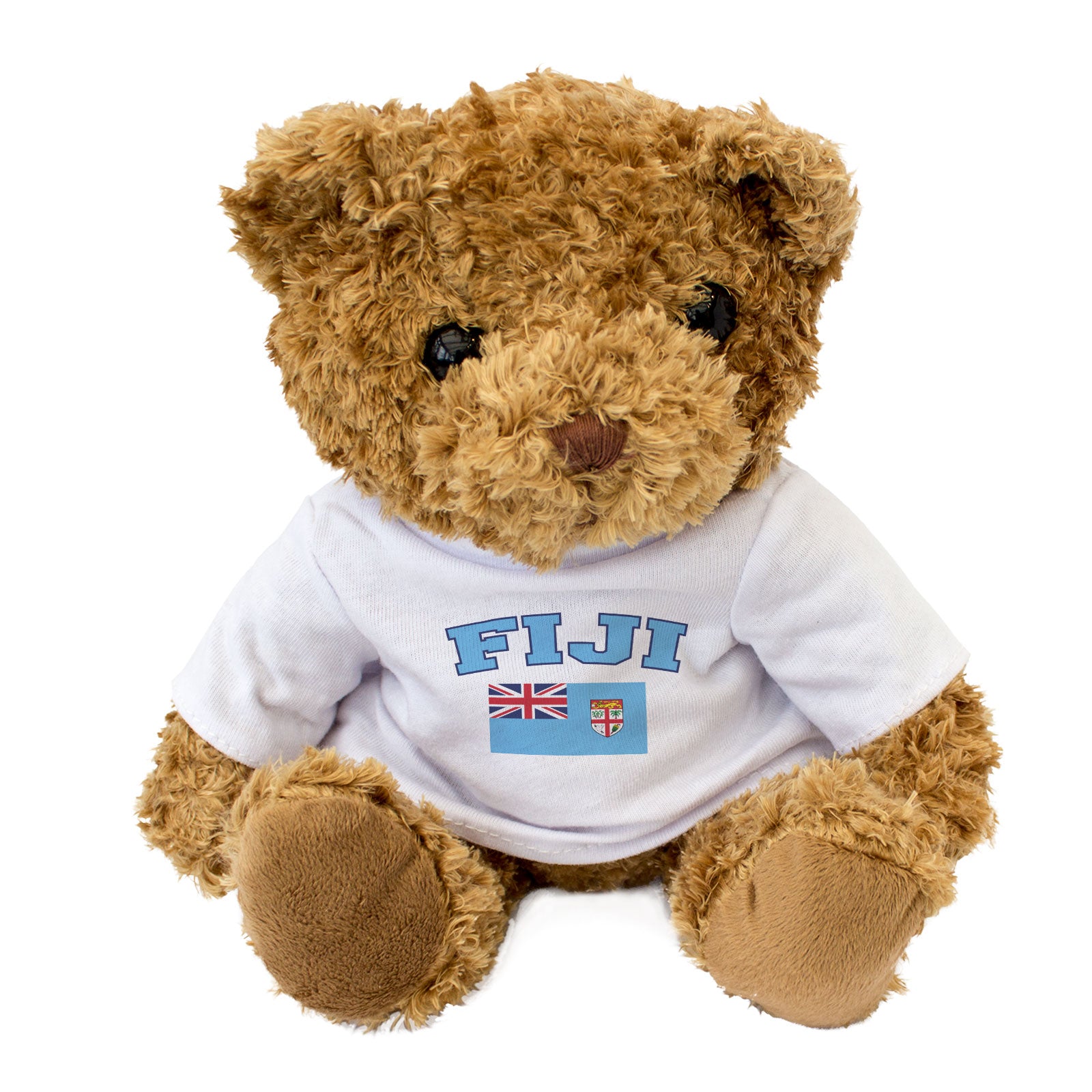 FIJI + FLAG - Teddy Bear - Cute Cuddly Soft - Funny Fijian Souvenir Gift Present