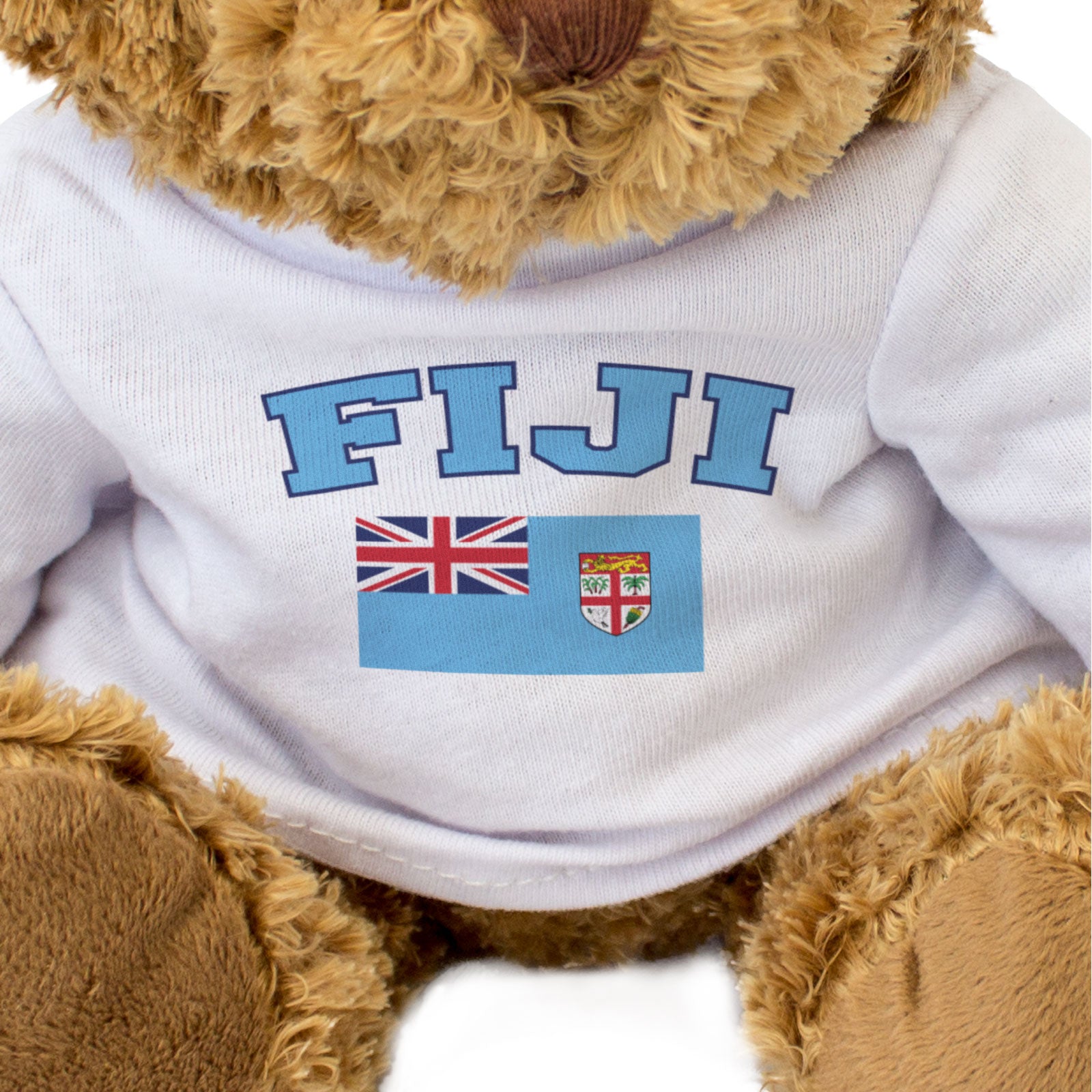 FIJI + FLAG - Teddy Bear - Cute Cuddly Soft - Funny Fijian Souvenir Gift Present