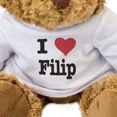 I LOVE FILIP - Teddy Bear - Cute Cuddly Soft Adorable - Gift Present