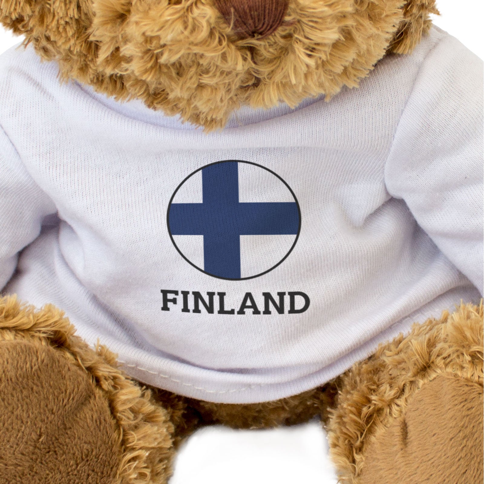 FINLAND FLAG ROUNDEL - Teddy Bear - Cute Cuddly Soft - Finnish Gift Present