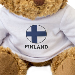FINLAND FLAG ROUNDEL - Teddy Bear - Cute Cuddly Soft - Finnish Gift Present