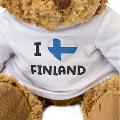 I Love Finland Flag - Teddy Bear