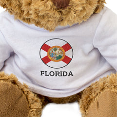 FLORIDA FLAG ROUNDEL - Teddy Bear - Cute Cuddly Soft - USA Gift Present