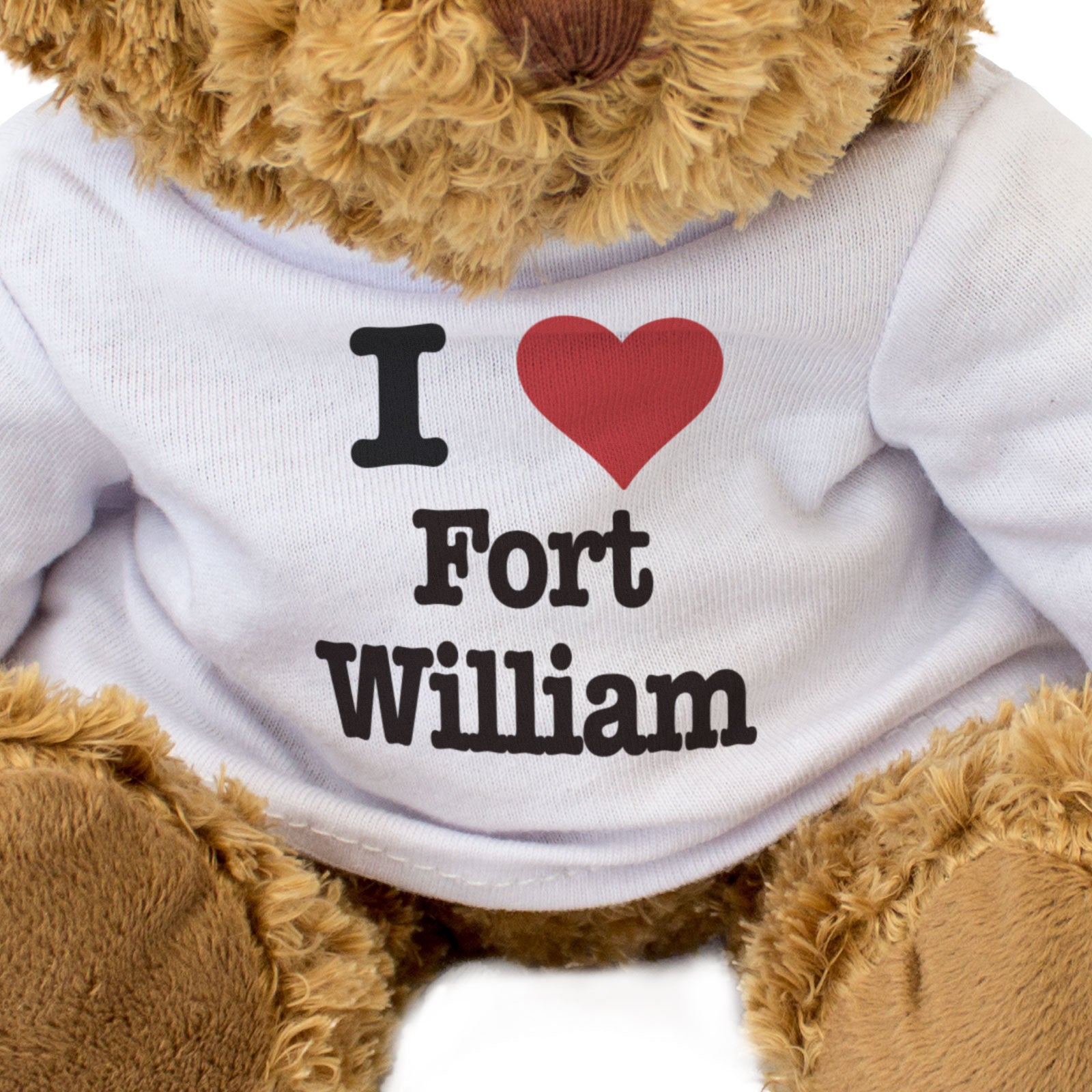 I LOVE FORT WILLIAM - Teddy Bear - Cute Cuddly Soft - Scotland Gift Present
