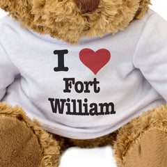 I LOVE FORT WILLIAM - Teddy Bear - Cute Cuddly Soft - Scotland Gift Present