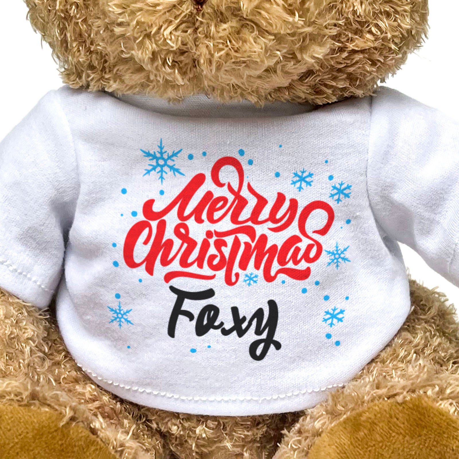 MERRY CHRISTMAS FOXY - Teddy Bear - Cute Cuddly Soft - Xmas Gift Present