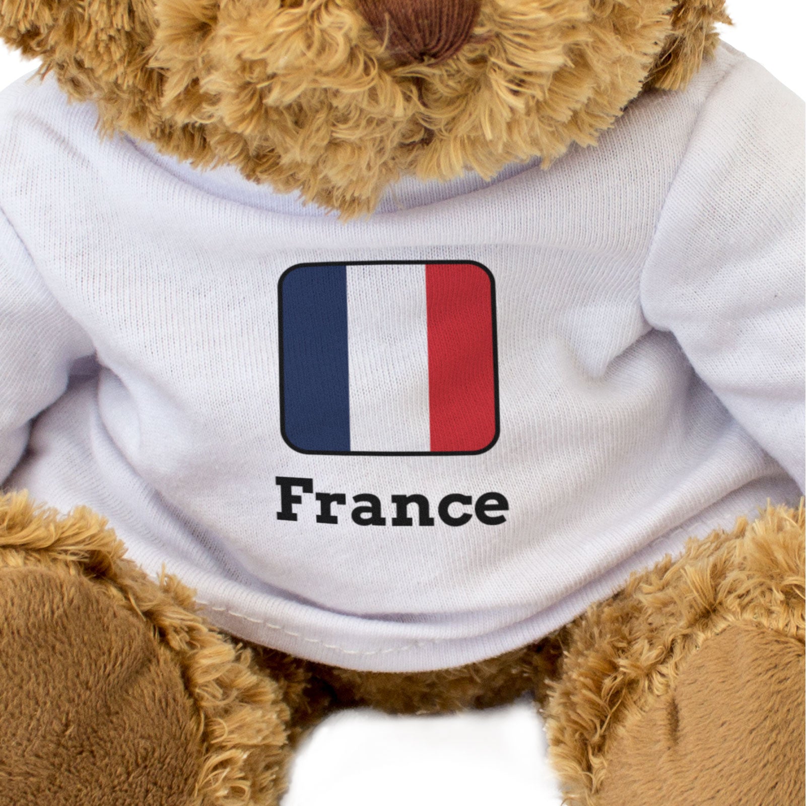 FRANCE FLAG SQUARE - Teddy Bear - Cute Funny - French Souvenir Gift Present