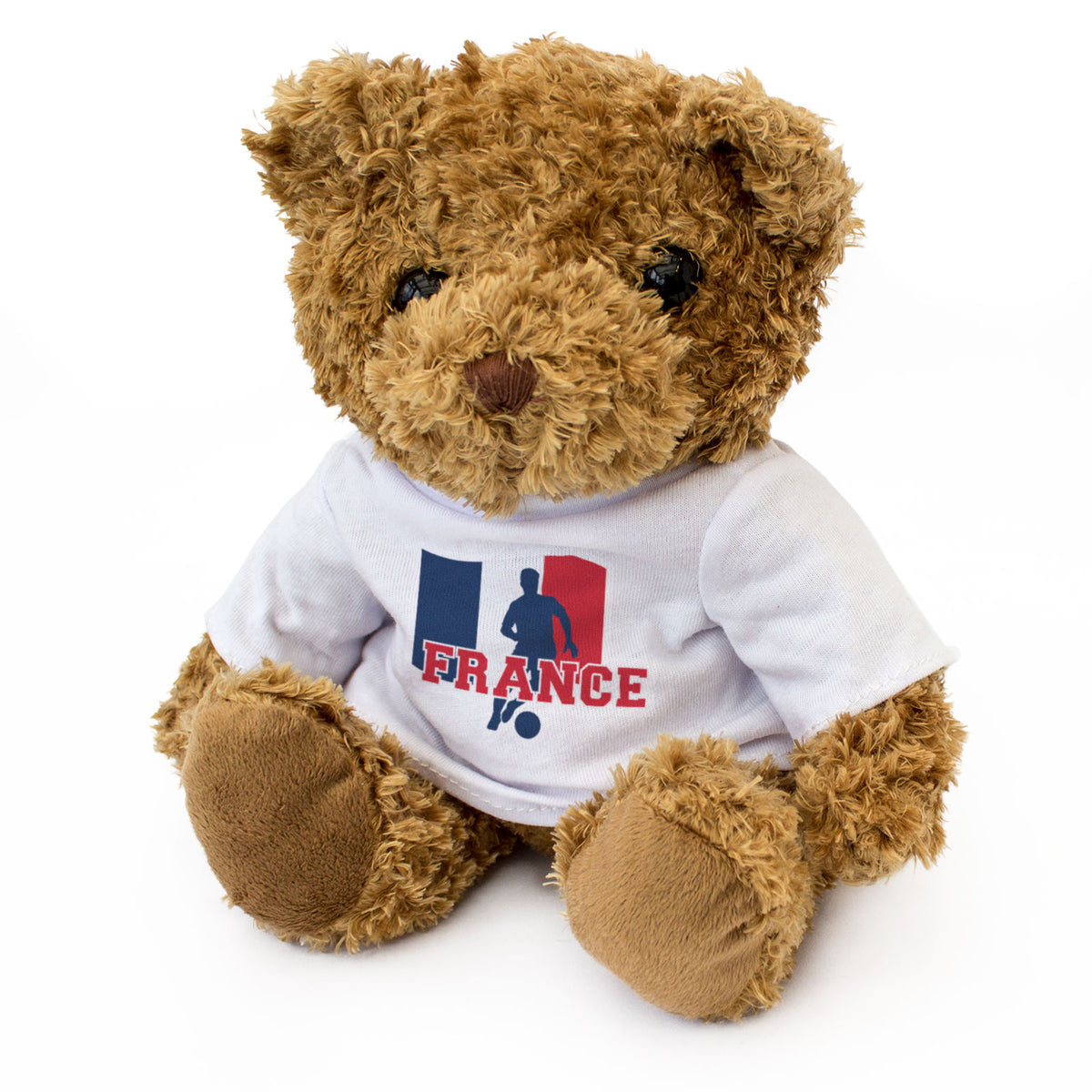 FRANCE FLAG (FOOTBALL) - Teddy Bear - Cute - France Soccer Fan Gift Present