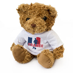 FRANCE FLAG (FOOTBALL) - Teddy Bear - Cute - France Soccer Fan Gift Present