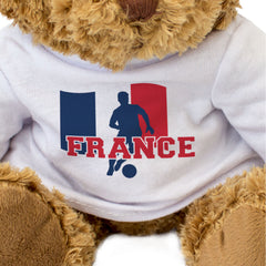 FRANCE FLAG (FOOTBALL) - Teddy Bear - Cute - France Soccer Fan Gift Present