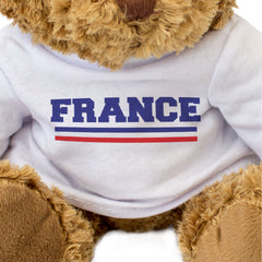FRANCE FLAG STRIPES - Teddy Bear - Cute Funny - French Souvenir Gift Present