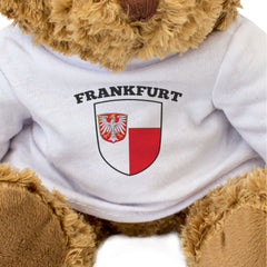 FRANKFURT FLAG - Teddy Bear - Cute Cuddly Soft Adorable - Germany Gift Present