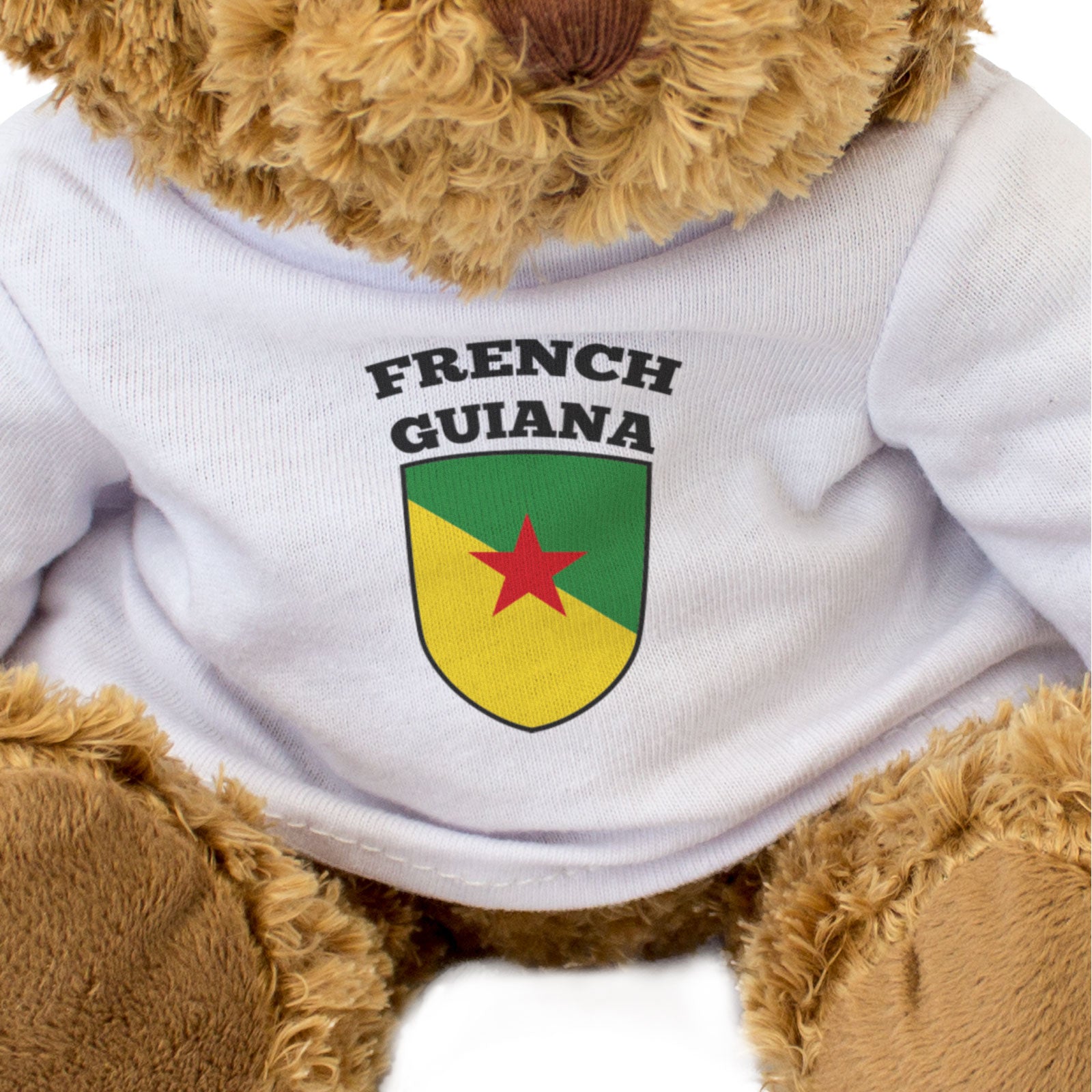FRENCH GUIANA FLAG - Teddy Bear - Cute Cuddly Soft - France Gift Present