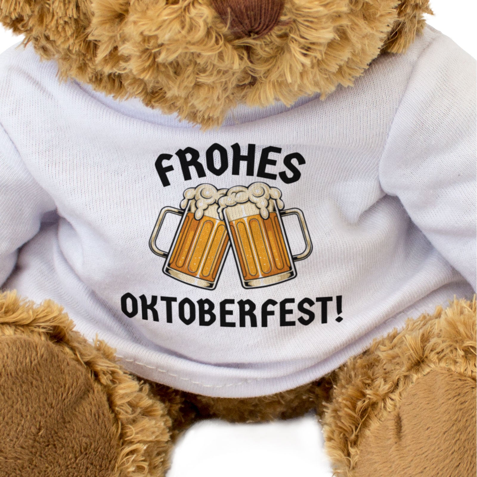 FROHES OKTOBERFEST - Teddy Bear - Cute Cuddly Soft - Funny Germany Gift Present