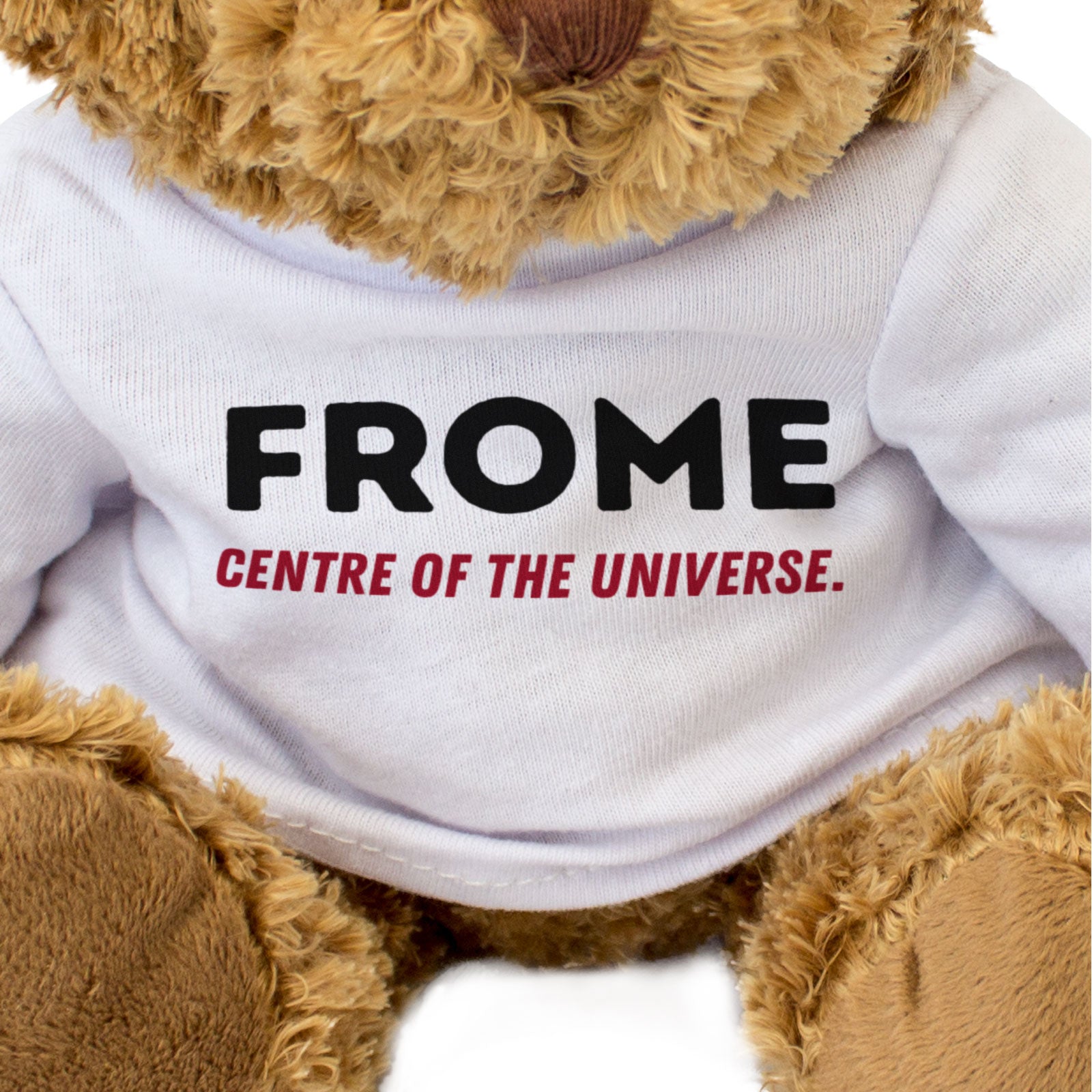 FROME CENTRE OF THE UNIVERSE - Teddy Bear - Cute - Funny Somerset Gift Present