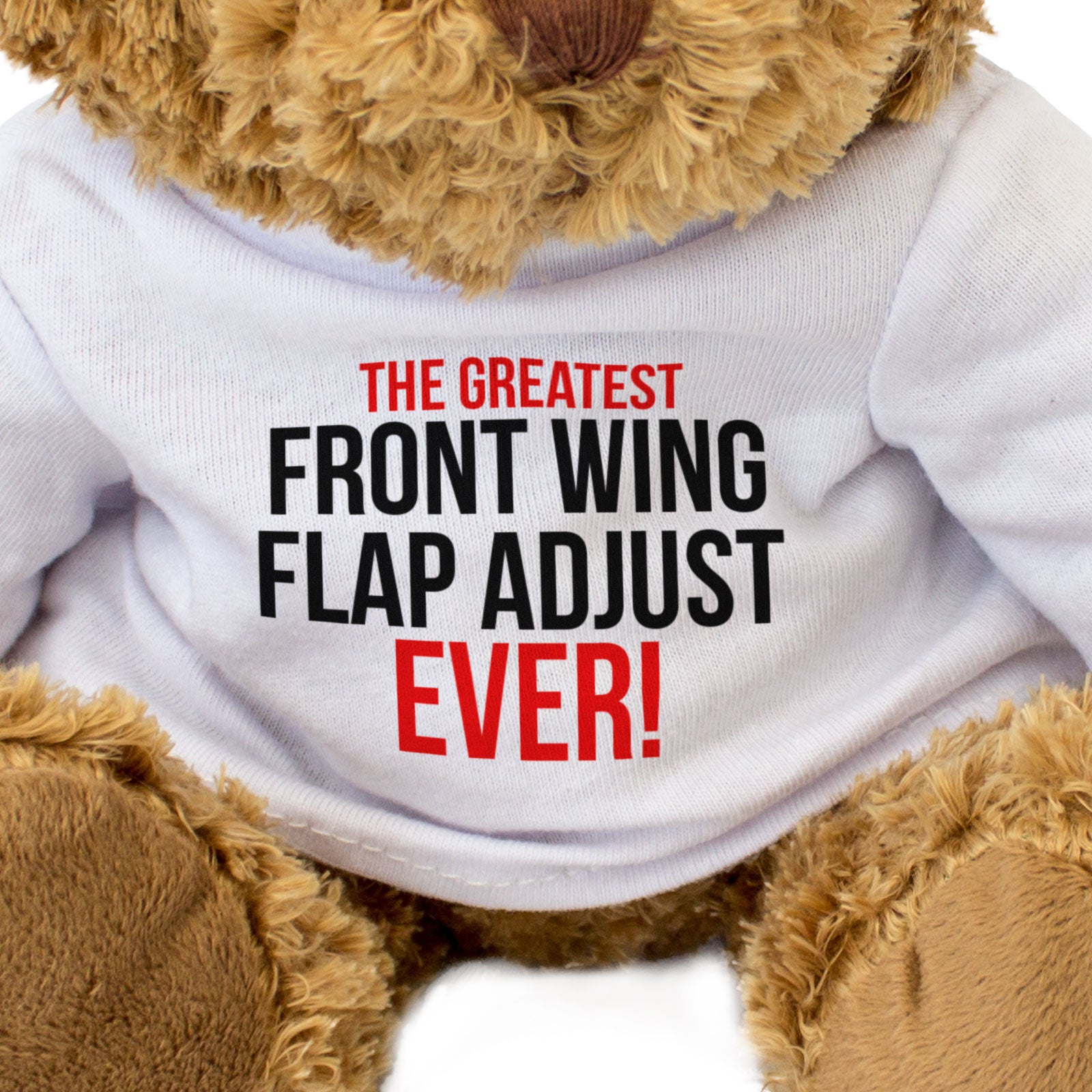 THE GREATEST FRONT WING FLAP ADJUST EVER - Teddy Bear - Motorsport Gift Present
