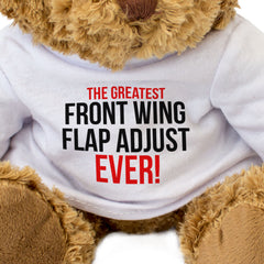THE GREATEST FRONT WING FLAP ADJUST EVER - Teddy Bear - Motorsport Gift Present